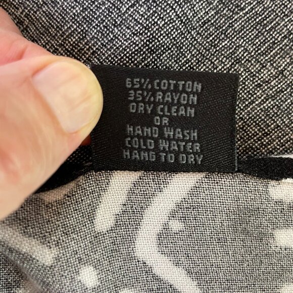 Dairi Morocco Artsy Top OS Knit Patchwork Black White 3/4 Sleeves Natural Fibers - Picture 10 of 10